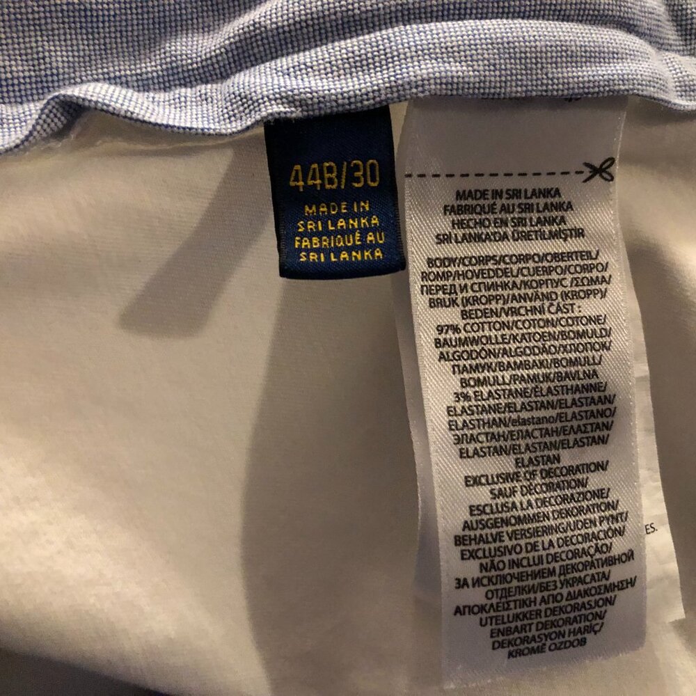 POLO RALPH LAUREN BIG&TALL MEN'S 97% COTTON CASUAL PANTS  SIZE: 44B/30 - Picture 7 of 7